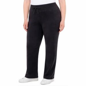 Mondetta Women's L High-Rise Straight Leg Pants Black H1127